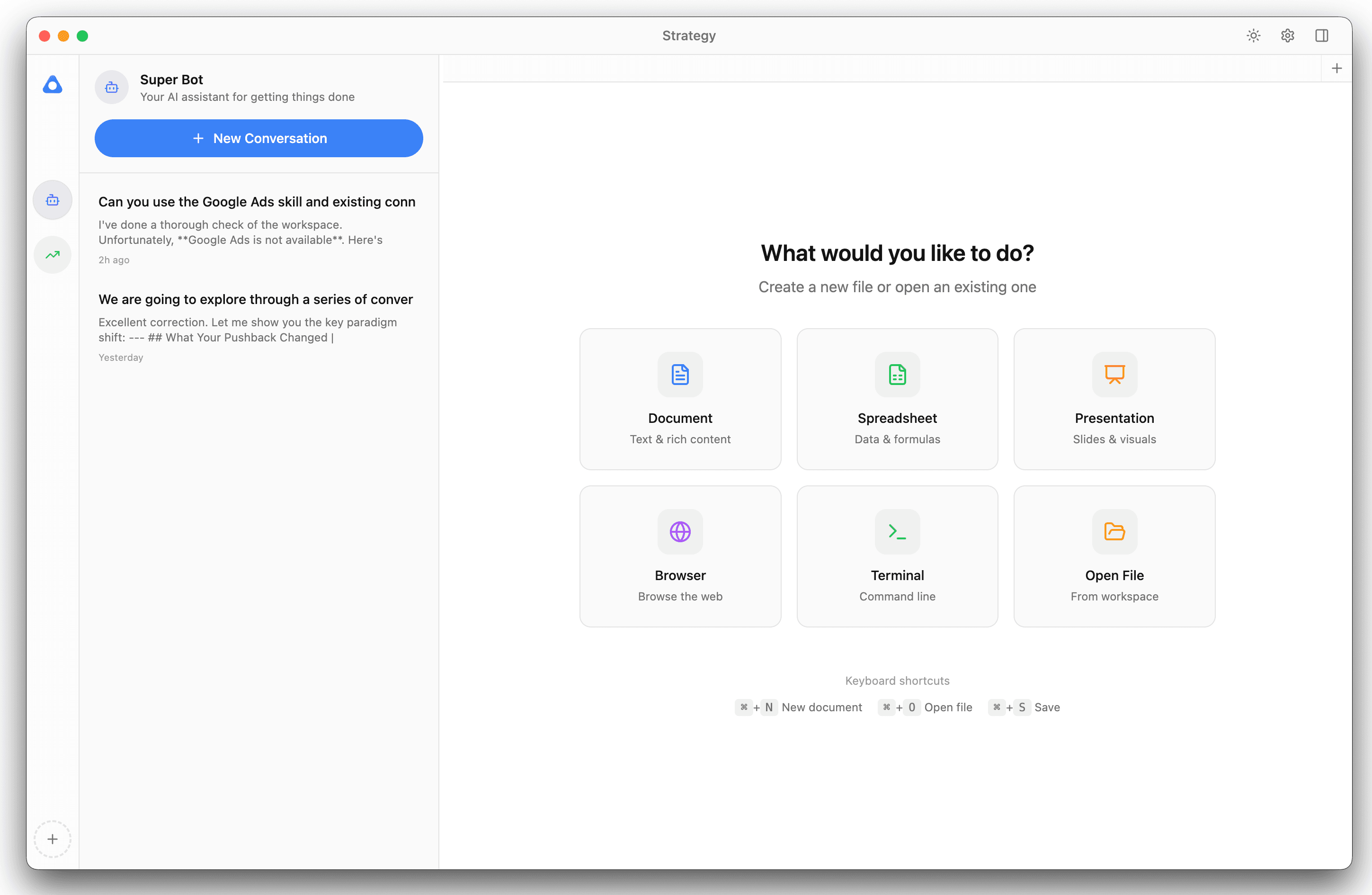 Awesome desktop app — agents, conversations, workspace files